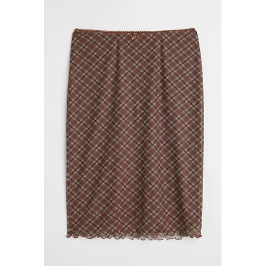 H & M - Siateczkowa spódnica - Beżowy ze sklepu H&M w kategorii Spódnice - zdjęcie 169592136