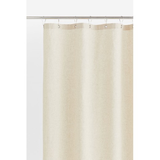H & M - Zasłona prysznicowa z domieszką lnu - Beżowy H & M 180x200 H&M
