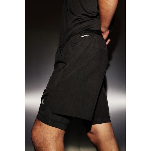 H & M - Szorty z czterokierunkowym stretchem DryMove - Czarny ze sklepu H&M w kategorii Spodenki męskie - zdjęcie 169592217