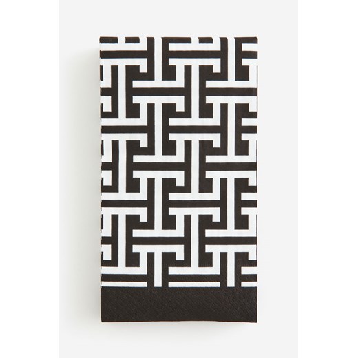 H & M - Serwetki papierowe 15-pak - Czarny ze sklepu H&M w kategorii Tekstylia kuchenne - zdjęcie 169592415
