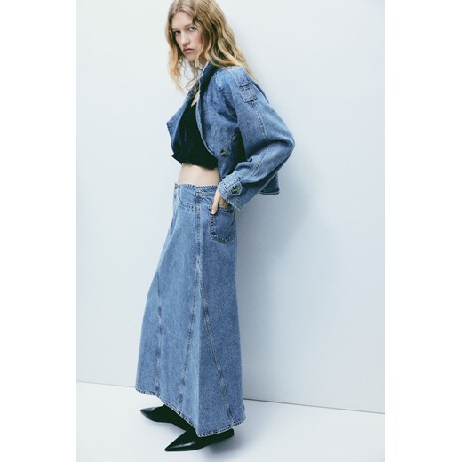 H & M - Dżinsowa spódnica maxi - Niebieski ze sklepu H&M w kategorii Spódnice - zdjęcie 169592545