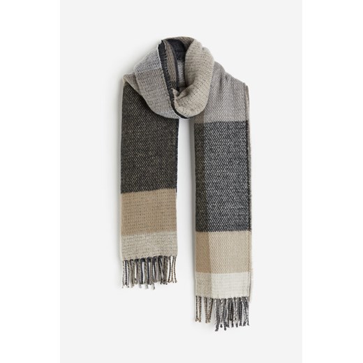 H & M - Wzorzysty szalik - Brązowy H & M 180x50 H&M