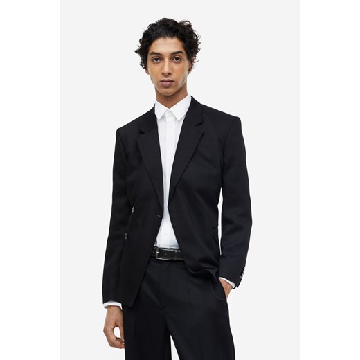 H & M - Skórzany pasek - Czarny H & M M H&M