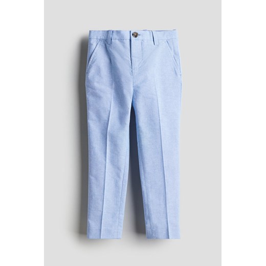 H & M - Spodnie garniturowe Slim Fit - Niebieski H & M 134 (8-9Y) H&M