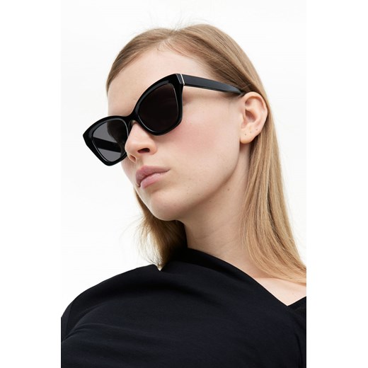 H & M - Okulary przeciwsłoneczne typu „kocie oczy" - Czarny H & M One Size H&M