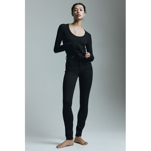 H & M - Shaping Skinny High Jeans - Czarny ze sklepu H&M w kategorii Jeansy damskie - zdjęcie 169593086