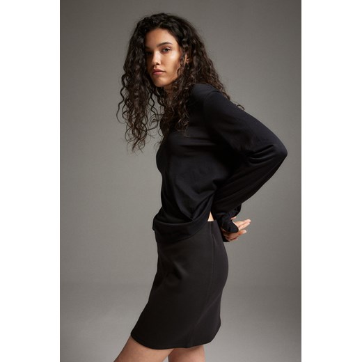 H & M - Krótka spódnica dżersejowa - Czarny ze sklepu H&M w kategorii Spódnice - zdjęcie 169593108