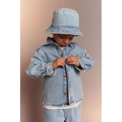 H & M - Dżinsowa kurtka koszulowa - Niebieski H & M 134 (8-9Y) H&M