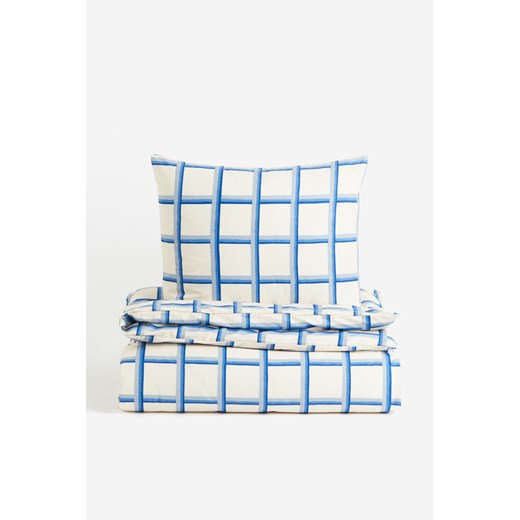 H & M - Komplet wzorzystej pościeli pojedynczej - Niebieski ze sklepu H&M w kategorii Pościele - zdjęcie 169593458