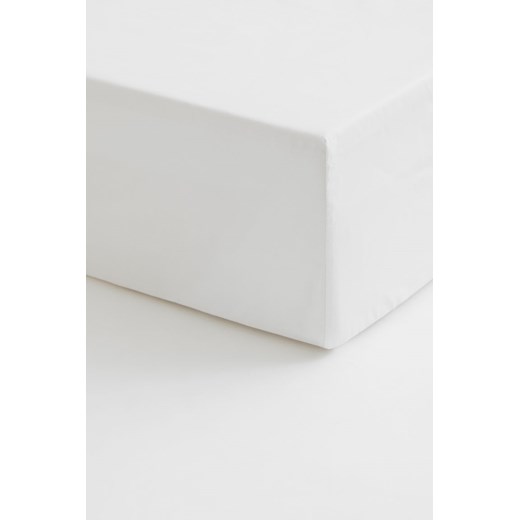 H & M - Prześcieradło z gumką - Biały ze sklepu H&M w kategorii Prześcieradła - zdjęcie 169593729