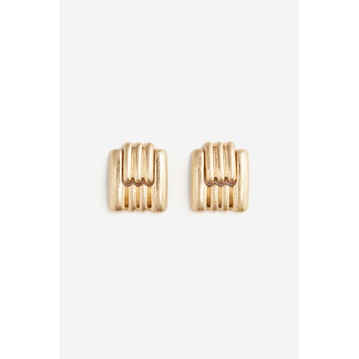 H & M - Karbowane kolczyki - Złoty ze sklepu H&M w kategorii Kolczyki - zdjęcie 169593945