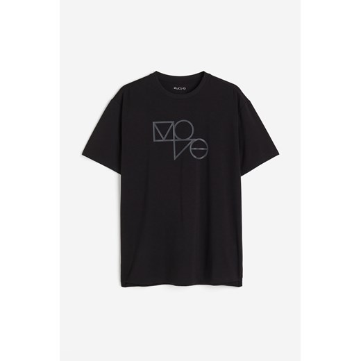 H & M - T-shirt sportowy DryMove - Czarny ze sklepu H&M w kategorii T-shirty męskie - zdjęcie 169594038