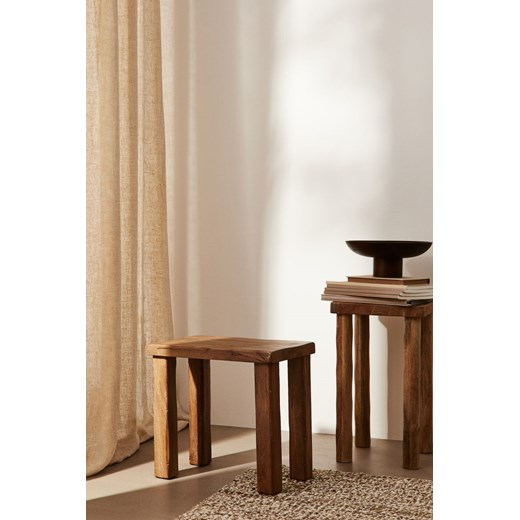 H & M - Taboret z drewna mangowca - Beżowy ze sklepu H&M w kategorii Krzesła - zdjęcie 169594126