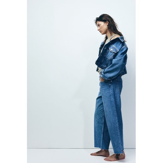 H & M - Baggy Wide Low Ankle Jeans - Niebieski ze sklepu H&M w kategorii Jeansy damskie - zdjęcie 169594157