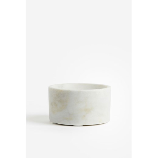H & M - Marmurowa miska - Biały ze sklepu H&M w kategorii Misy i tace dekoracyjne - zdjęcie 169594235