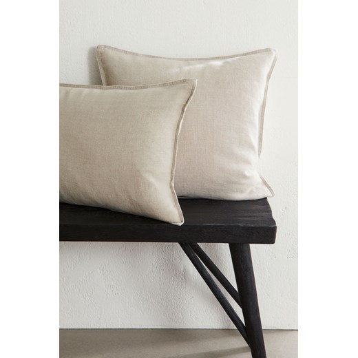 H & M - Poszewka na poduszkę - Beżowy ze sklepu H&M w kategorii Poszewki na poduszki - zdjęcie 169594385