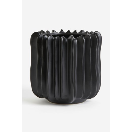 H & M - Kamionkowa osłona na doniczkę - Czarny ze sklepu H&M w kategorii Doniczki i osłonki - zdjęcie 169594865