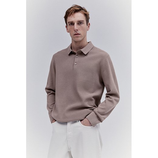 H & M - Top polo Regular Fit - Brązowy H & M XS H&M