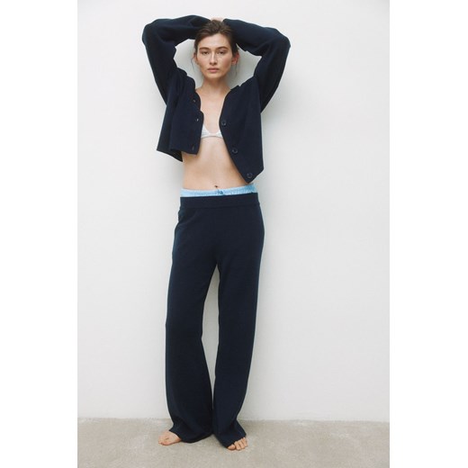 H & M - Rozszerzane spodnie - Niebieski ze sklepu H&M w kategorii Spodnie damskie - zdjęcie 169595077