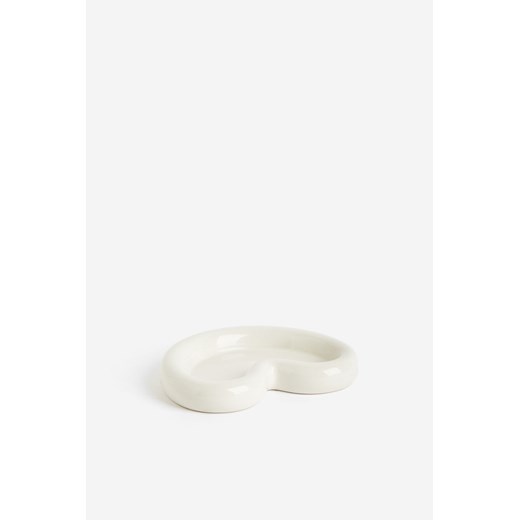 H & M - Mała taca z kamionki - Biały ze sklepu H&M w kategorii Misy i tace dekoracyjne - zdjęcie 169595535