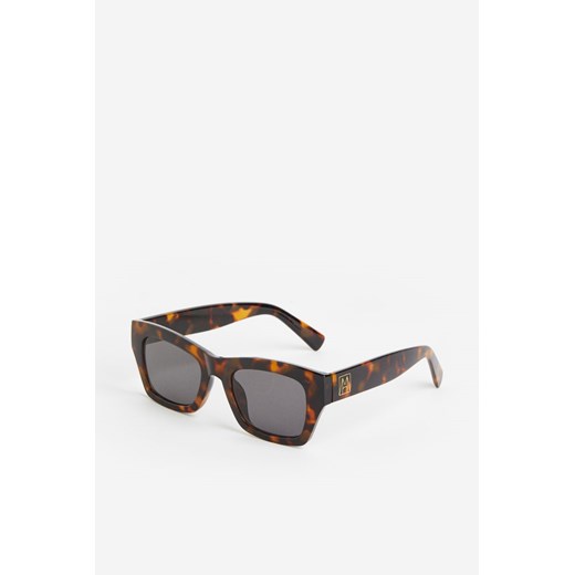 H & M - Kwadratowe okulary przeciwsłoneczne - Brązowy H & M One Size H&M