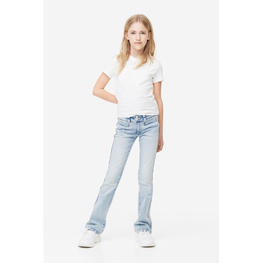 H & M - Dżinsy Bootcut Low - Niebieski ze sklepu H&M w kategorii Spodnie dziewczęce - zdjęcie 169595697