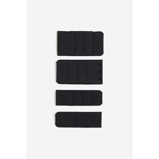H & M - Przedłużka do biustonosza 4-pak - Czarny ze sklepu H&M w kategorii Akcesoria do bielizny - zdjęcie 169595729