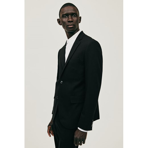 H & M - Marynarka Slim Fit - Czarny ze sklepu H&M w kategorii Marynarki męskie - zdjęcie 169595779