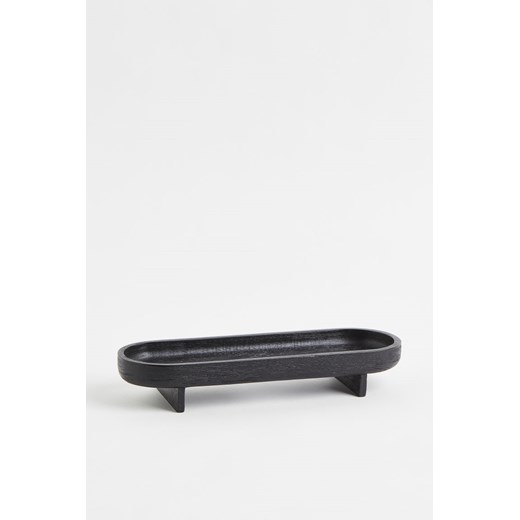 H & M - Owalna taca drewniana - Czarny ze sklepu H&M w kategorii Misy i tace dekoracyjne - zdjęcie 169595859