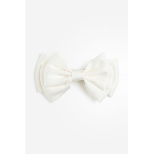 H & M - Spinka do włosów z satynową kokardą - Biały ze sklepu H&M w kategorii Spinki - zdjęcie 169596075