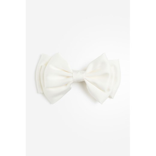 H & M - Spinka do włosów z satynową kokardą - Biały H & M One Size H&M