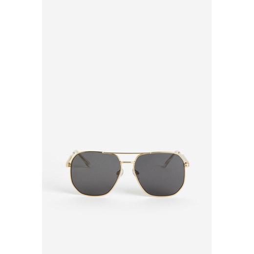 H & M - Okulary przeciwsłoneczne - Złoty H & M One Size H&M