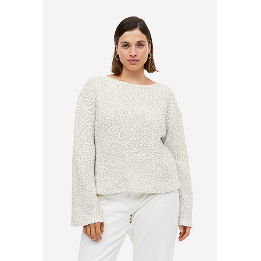 H & M - Pudełkowy sweter - Beżowy ze sklepu H&M w kategorii Swetry damskie - zdjęcie 169596119