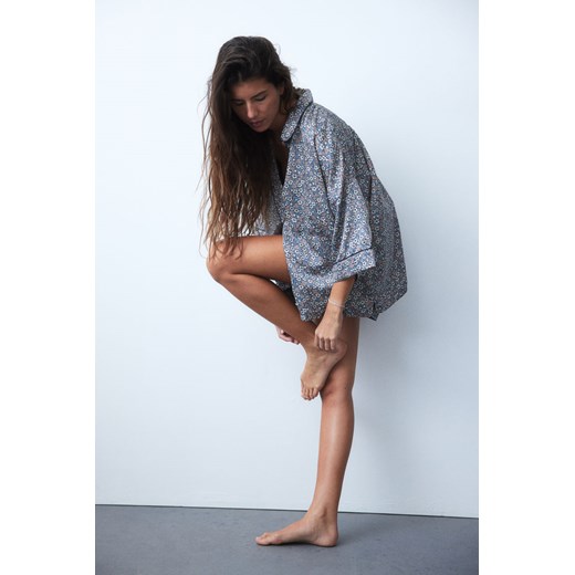 H & M - Wzorzysta piżama - Niebieski ze sklepu H&M w kategorii Piżamy damskie - zdjęcie 169596137