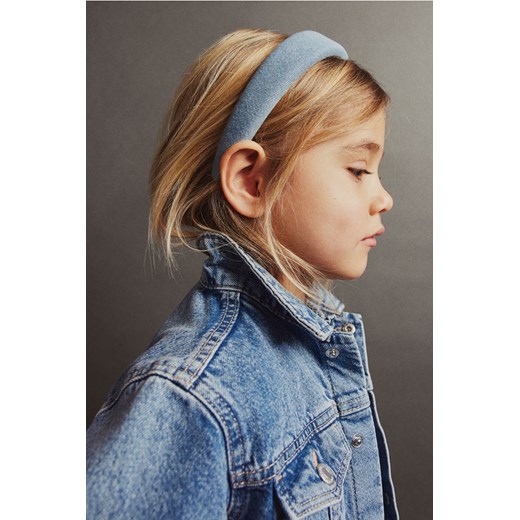 H & M - Sztywna szeroka opaska do włosów - Niebieski ze sklepu H&M w kategorii Opaski dziecięce - zdjęcie 169596288
