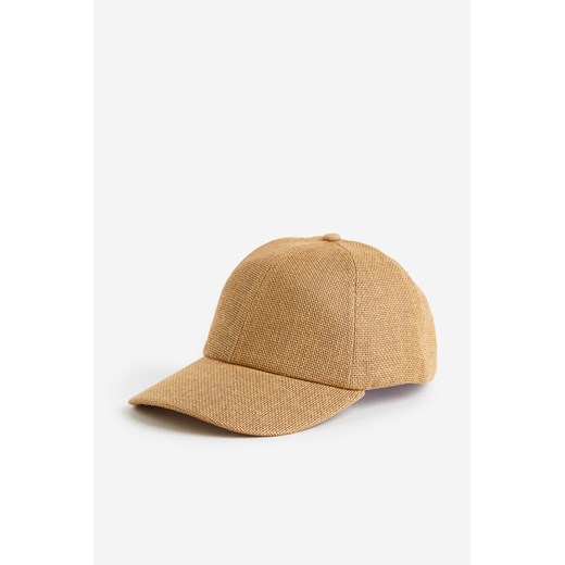 H & M - Słomkowa czapka z daszkiem - Beżowy H & M S H&M