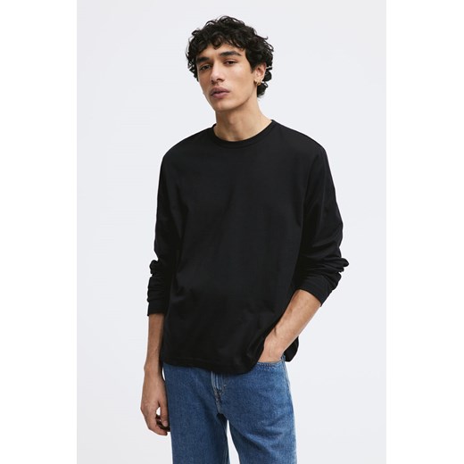 H & M - Dżersejowy top Regular Fit - Czarny ze sklepu H&M w kategorii T-shirty męskie - zdjęcie 169596415