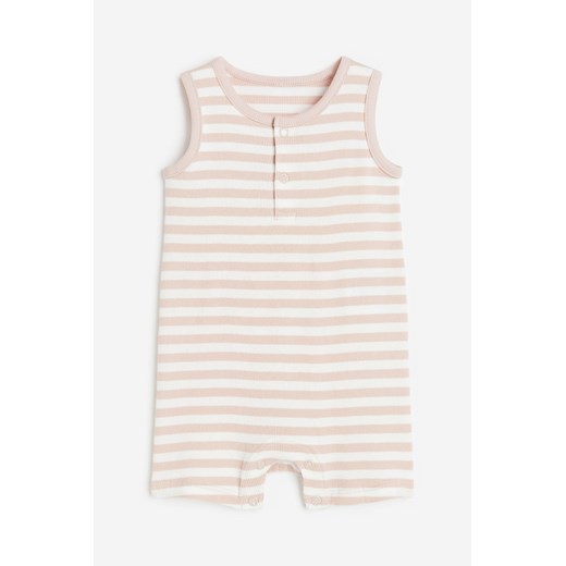 H & M - Kombinezon w prążki - Pomarańczowy H & M 98 (2-3Y) H&M