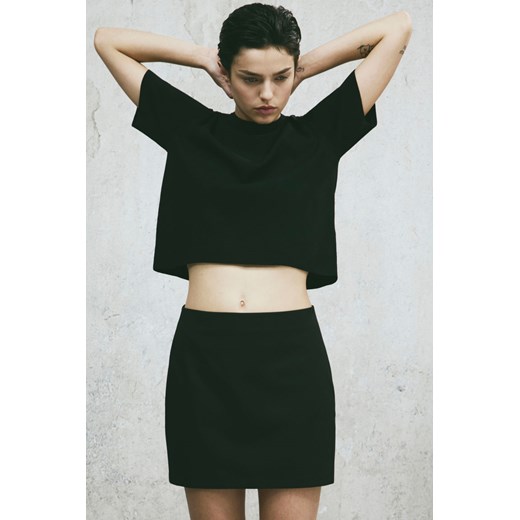 H & M - Dzianinowy top - Czarny ze sklepu H&M w kategorii Bluzki damskie - zdjęcie 169596485