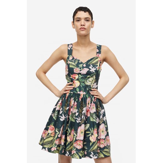 H & M sukienka mini rozkloszowana 