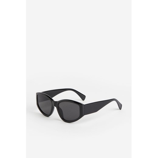 H & M - Owalne okulary przeciwsłoneczne - Czarny ze sklepu H&M w kategorii Okulary przeciwsłoneczne damskie - zdjęcie 169596615