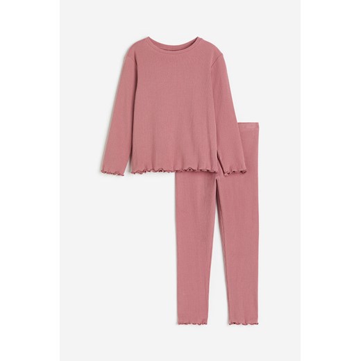H & M - Dżersejowa piżama - Różowy ze sklepu H&M w kategorii Piżamy dziecięce - zdjęcie 169596726