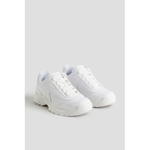 Buty sportowe dziecięce H & M białe wiązane 