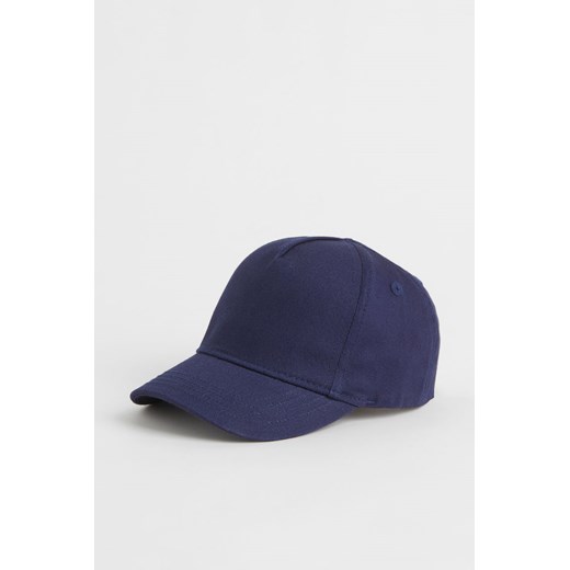H & M - Bawełniana czapka z daszkiem - Niebieski ze sklepu H&M w kategorii Czapki dziecięce - zdjęcie 169596887