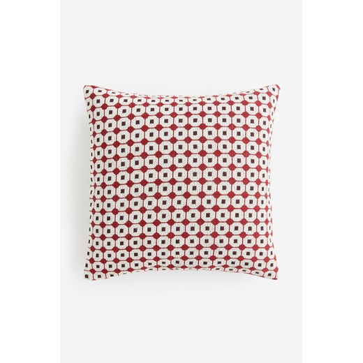 H & M - Wzorzysta poszewka na poduszkę - Czerwony ze sklepu H&M w kategorii Poszewki na poduszki - zdjęcie 169597169