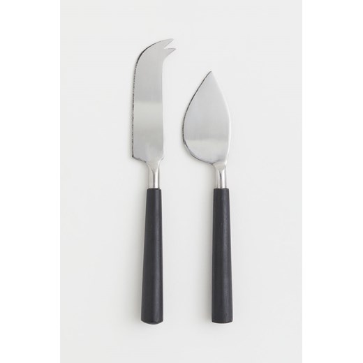 H & M - Metalowe noże do sera 2-pak - Czarny H & M One Size H&M