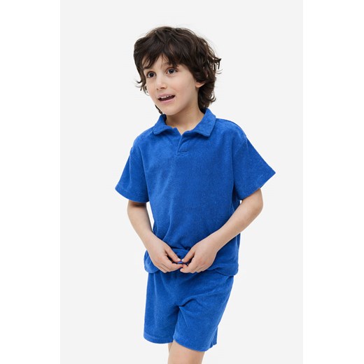 H & M - Komplet frotte 2-częściowy - Niebieski H & M 104 (3-4Y) H&M