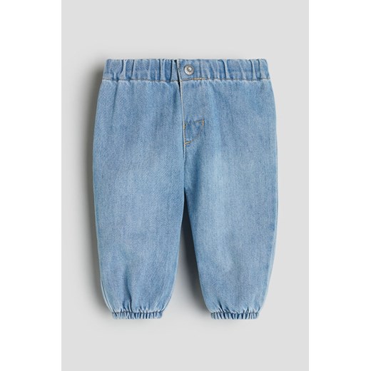 H & M - Dżinsowe joggersy - Niebieski ze sklepu H&M w kategorii Spodnie i półśpiochy - zdjęcie 169597637