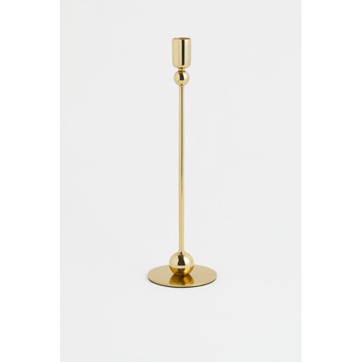 H & M - Wysoki świecznik metalowy - Złoty ze sklepu H&M w kategorii Świeczniki - zdjęcie 169597798