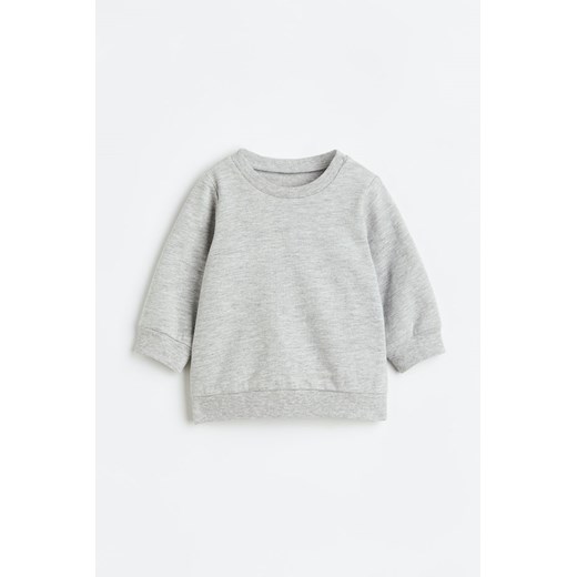 H & M - Bawełniana bluza - Szary ze sklepu H&M w kategorii Bluzy i swetry - zdjęcie 169597998